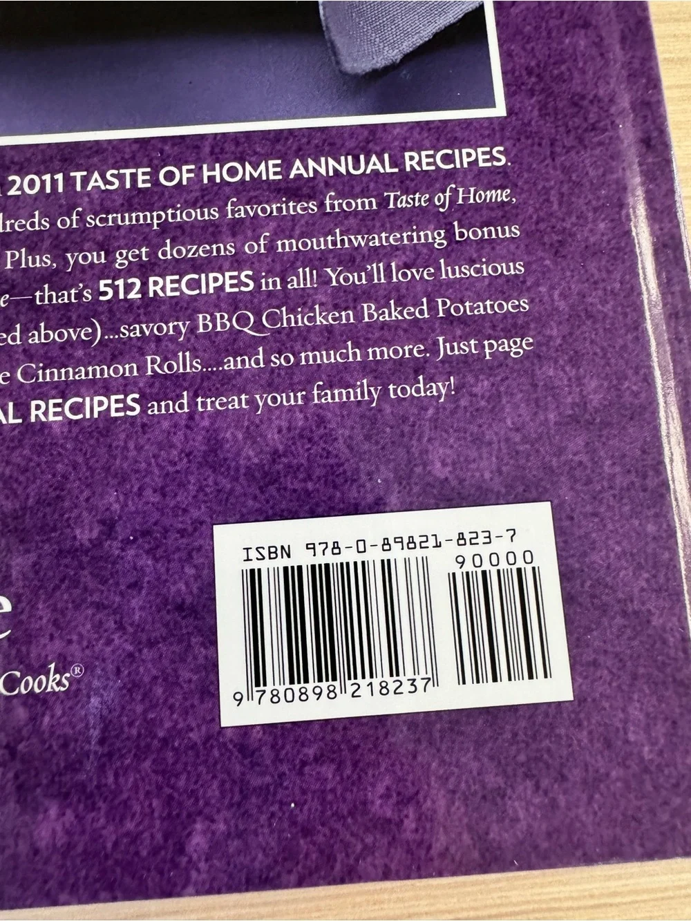 Taste of Home 2011 Annual Recipes Cookbook